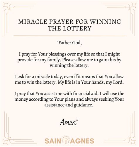 gambling prayer to win.